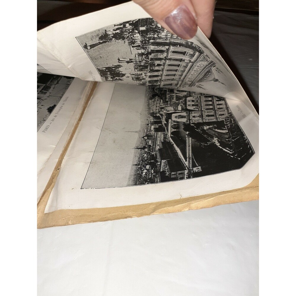 Vtg Paris 52 Vues Photographiques John B Hall And Son Accordion Fold Booklet - Picture 7 of 7